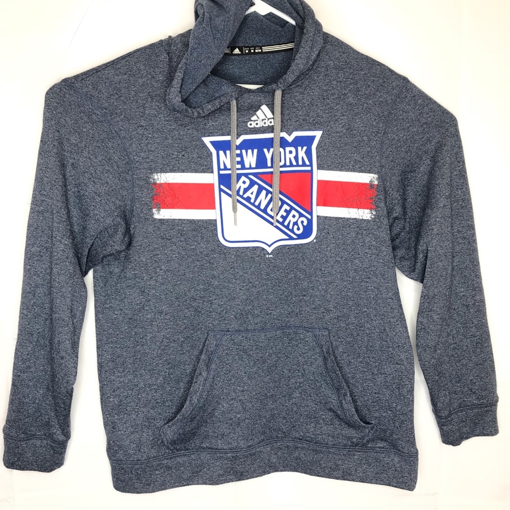 Adidas Gray New York Rangers Hoodie